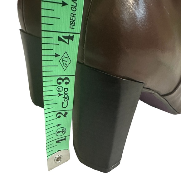 ❄️ Suzanne Somers Modboot Heeled Boots Brown 8.5 Never Worn - Picture 8 of 11